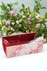 Dreiecks-Klappschachtel ca. 22,0x7,3x7,3cm (Size M) | Einband Japanpapier Chiyogami Kirschblüten floral | rosa/pink rot | Art. Nr. 97040313